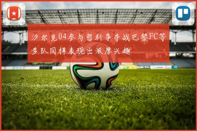 沙尔克04参与哲科争夺战巴黎FC等多队同样表现出浓厚兴趣